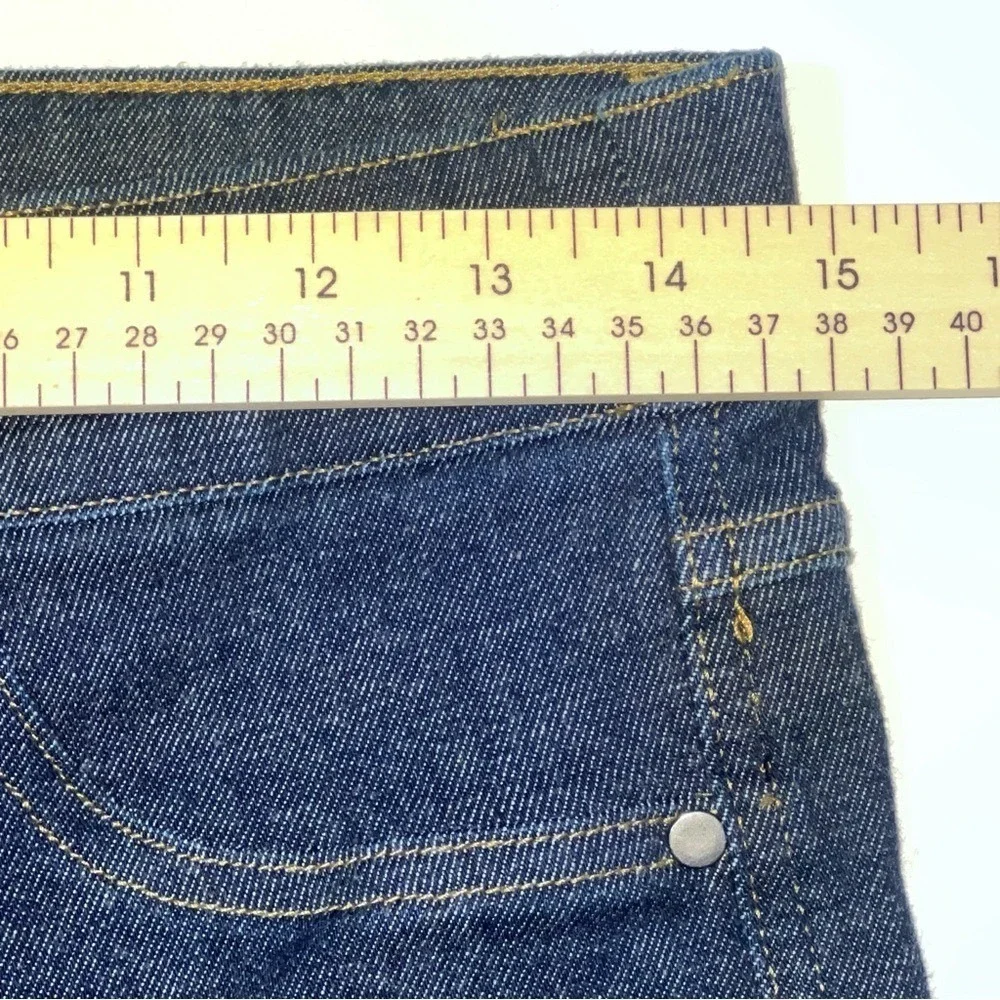 Spanx Straight Leg Woman's Denim Pants Raw Indigo Pull On Sz‎ Medium